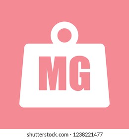 Weight milligram Icon