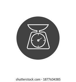 Peso con el icono de estilo de contorno