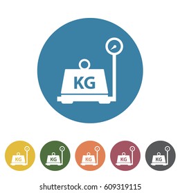 Weight package icon.Vector illustration
