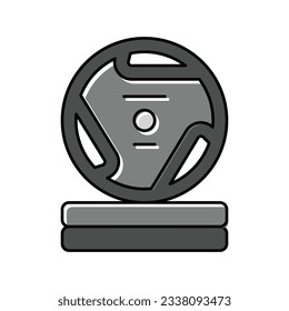 weight plates fitness sport color icon vector. weight plates fitness sport sign. isolated symbol illustration