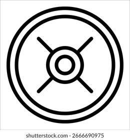 Elemento de ícone de placas de peso para design