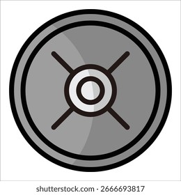 Gewichtsplatten Symbol Element für Design