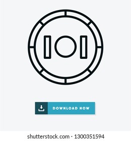 Weight plates vector icon