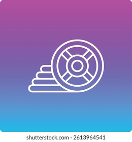Weight Plates vector icon. Can be used for printing, mobile and web applications.