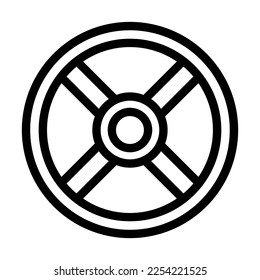 Vectorline-Symboldesign der Gewichtsplatten