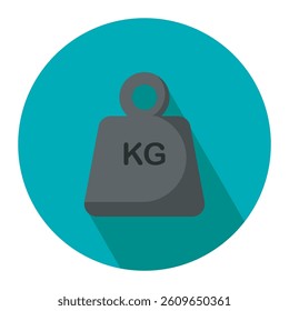 Weight pound flat icon vector illustration. Weight lifting, gym item tool icon, measuring symbol vector design illustration. 