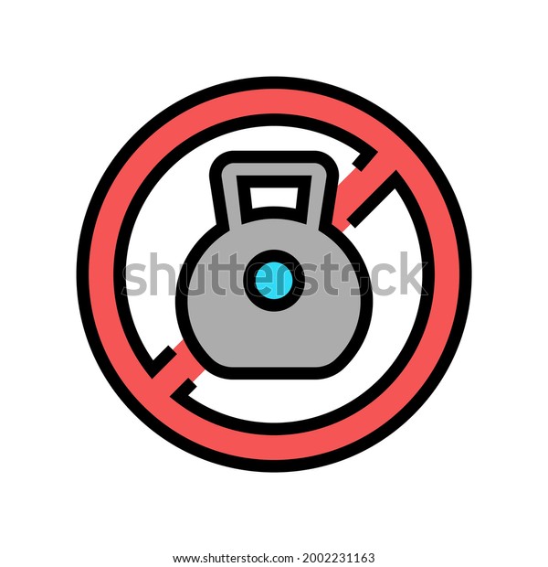 weight prohibition sign for safe children\
color icon vector. weight prohibition sign for safe children sign.\
isolated symbol\
illustration