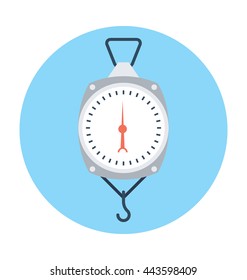 Weight Pulley Vector Icon