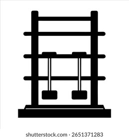 Gewicht Rack Silhouette Vektor Kunst Illustration