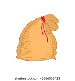 Caricatura del bolso de arena del peso. erosión de la estabilidad, paisajismo de la construcción, señalización del bolso de arena del peso del entrenamiento. símbolo aislado Ilustración vectorial