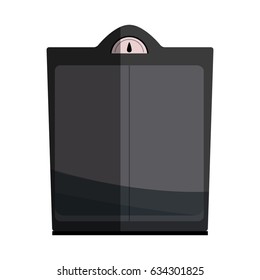 weight scale balance bathroom tool design graphic