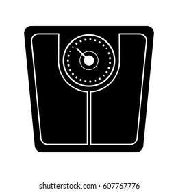 weight scale bathroom pictogram