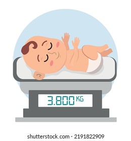 Weight scale for children icon, digital scales measure weight in kilograms. svg