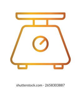 Weight Scale Color gradient illustration vector icon which can easily modify or edit 