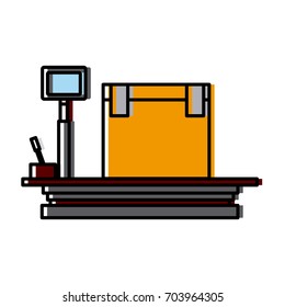 weight scale delivery box equipment cargo