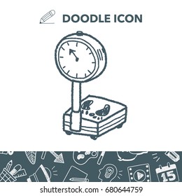 weight scale doodle