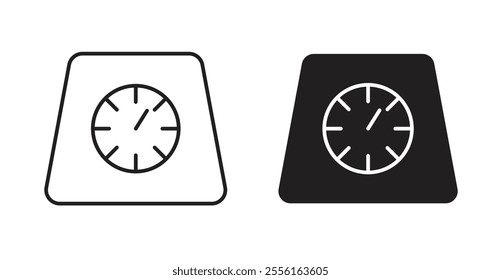 Weight scale Filled flat icons set for apps and web ui designs.