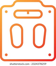 Weight Scale Gradient Icon - Single Icon, Vector