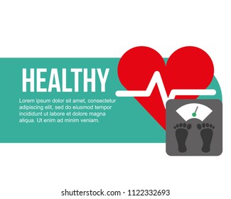 weight scale and heartbeat healthy