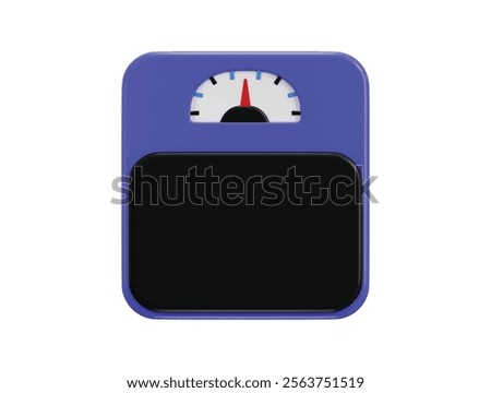 Weight Scale icon 3d render concept of balance scale fitness icon vector illustration