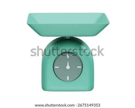 Weight Scale icon 3d rendering illustration