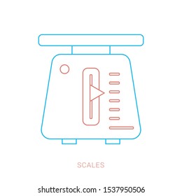 Weight scale icon - balance scale icon
