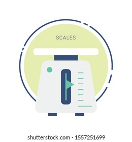 Weight scale icon - balance scale icon