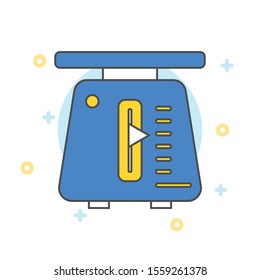 Weight scale icon - balance scale icon