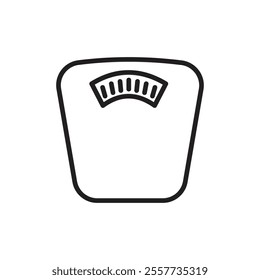 Weight scale icon Black and white logo