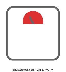 Weight scale icon. Concept of weight loss, diet, and healthy lifestyle.