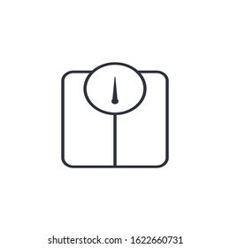weight scale icon design element logo template