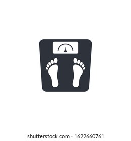 weight scale icon design element logo template
