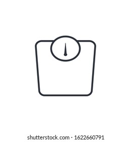 weight scale icon design element logo template
