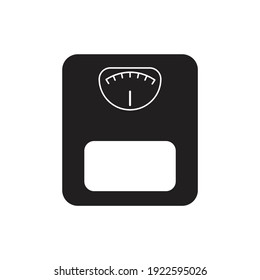 Diseño de icono Escala de peso. aislado en fondo blanco