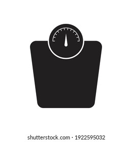 Diseño de icono Escala de peso. aislado en fondo blanco