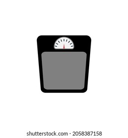 Icono de escala de peso ilustración de pantalla aislada