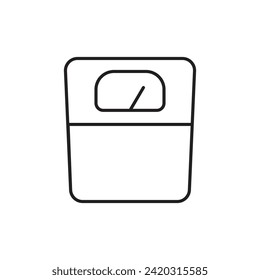 Symbol für die Waage, Symbol für die digitale Waage, Vektorgrafik