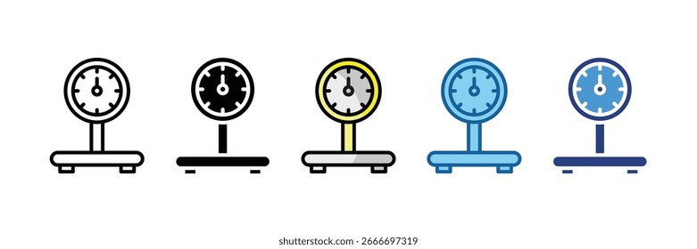 Weight Scale Icon Element For Design