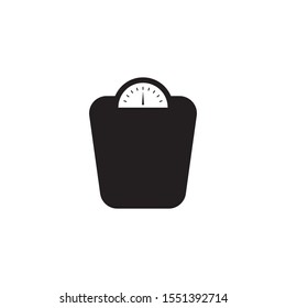 Weight Scale icon flat design. vector illustration