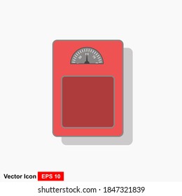 weight scale icon. flat illustration of weight scale vector icon for web