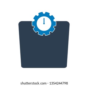 Weight scale icon. Flat style vector EPS.