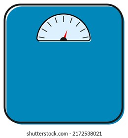 Weight scale icon, healthy diet body symbol, loss calorie measure vector illustration .