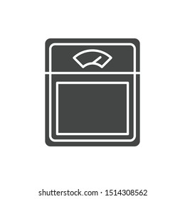 Weight scale icon isolated on white background. Fitness symbol modern, simple, vector, icon for website design, mobile app, ui. Vector Illustration