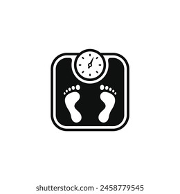 Weight scale icon isolated on white background