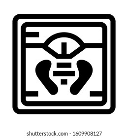weight scale icon isolated sign symbol vector illustration - high quality black style vector icons
