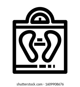 weight scale icon isolated sign symbol vector illustration - high quality black style vector icons
