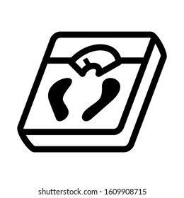 weight scale icon isolated sign symbol vector illustration - high quality black style vector icons
