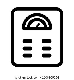 weight scale icon isolated sign symbol vector illustration - high quality black style vector icons
