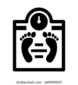 weight scale icon isolated sign symbol vector illustration - high quality black style vector icons
