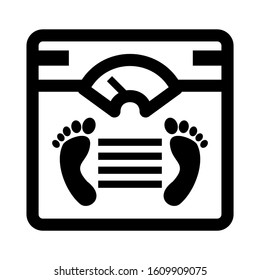 weight scale icon isolated sign symbol vector illustration - high quality black style vector icons
